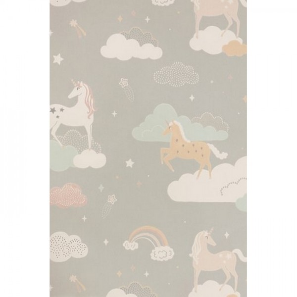 Papel Pintado Rainbow Treasures Mud Grey 129-01 - MAJVILLAN