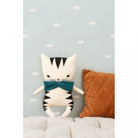 Papel de parede Dreamy Clouds Dusty Blue 132-02 - MAJVILLAN