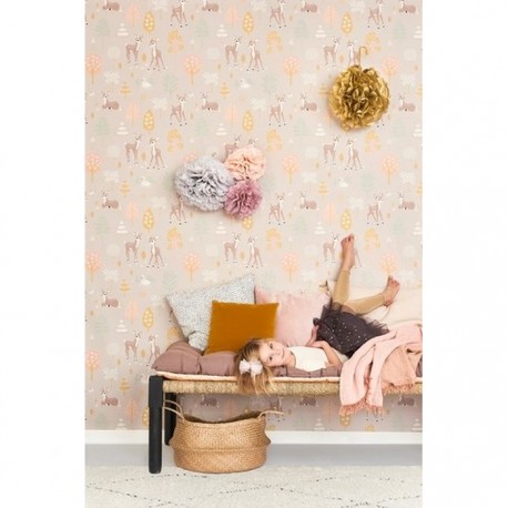 Papier peint Golden Woods Dusty Lilac 125-04 - MAJVILLAN