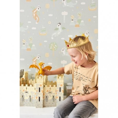 Papel de parede Magical Adventure Soft Grey 133-01 - MAJVILLAN