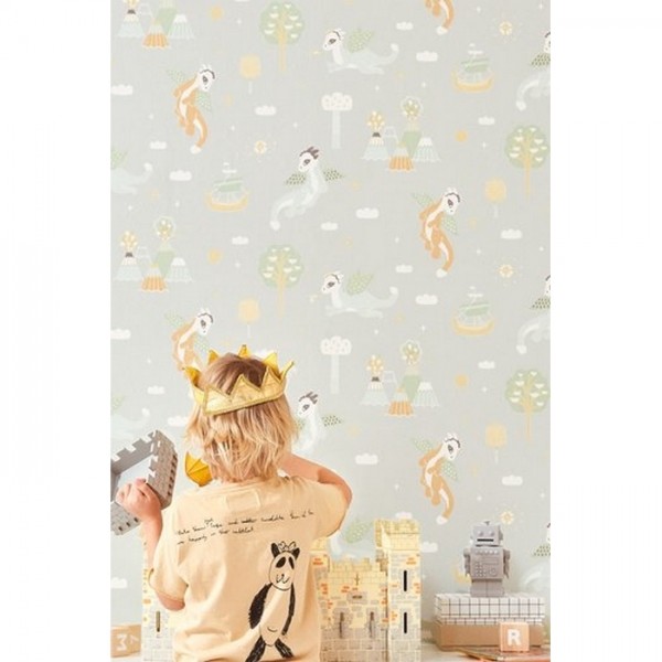 Papel de parede Magical Adventure Soft Grey 133-01 - MAJVILLAN