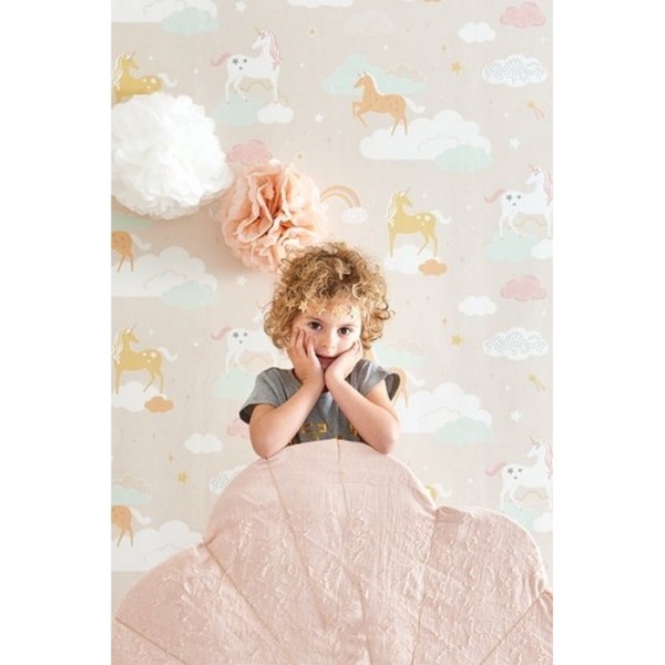 Wallpaper Rainbow Treasures Lovely Pastel Pink 129-03 - MAJVILLAN