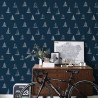 Wallpaper Eslora Full Navy 8500024 - COORDONNE