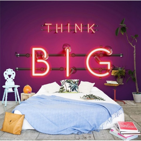 Papel Pintado Neon Big Red Mural 8500180 - COORDONNE