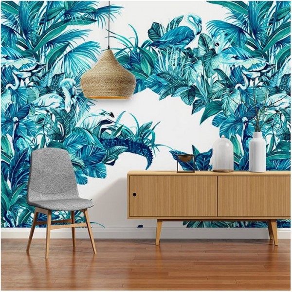 Wallpaper EVERGLADES BLUE DOM145-3 - LES DOMINOTIERS