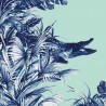 Wallpaper EVERGLADES TURQUOISE DOM145-2 - LES DOMINOTIERS