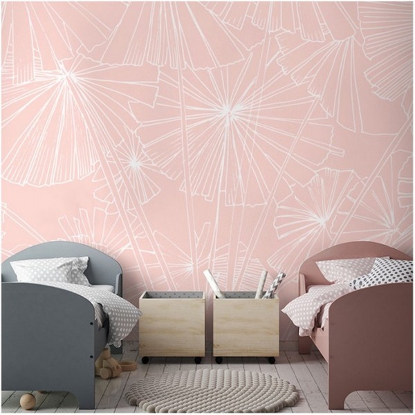 Wallpaper SAGAMORE PINK DOM1412-3 - LES DOMINOTIERS