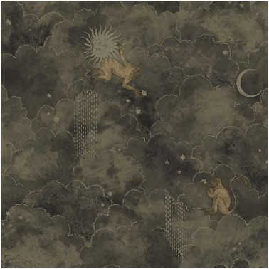 Papel de parede STARS AND MONKEYS AFDC204-4 - LES DOMINOTIERS