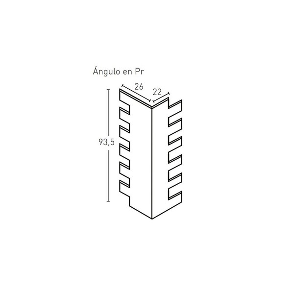 URBAN BRICK PR512-E BLANCO ANTIGUO ( ANGULO )