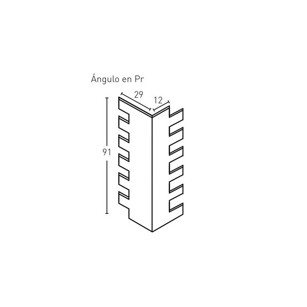 LADRILLO VIEJO PR483-E JUNTA OSCURA ( ANGULO )