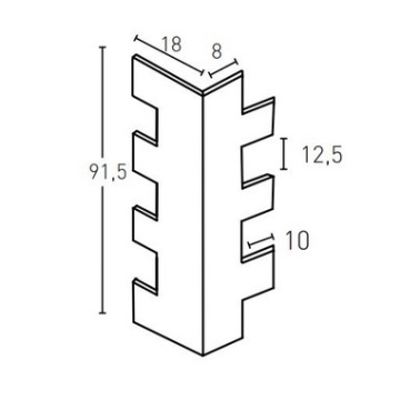 LAJA GALLEGA PR81-E GRIS ( ANGULO)