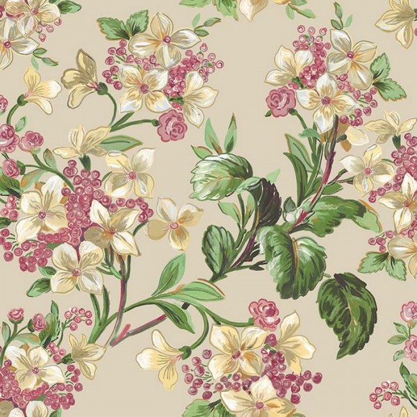 Papel de parede Flowery Beige 8800041 - COORDONNE