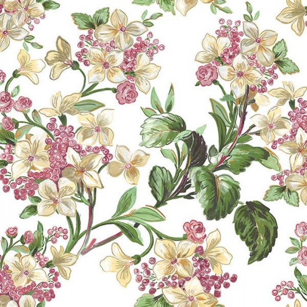 Wallpaper Flowery White 8800040 - COORDONNE