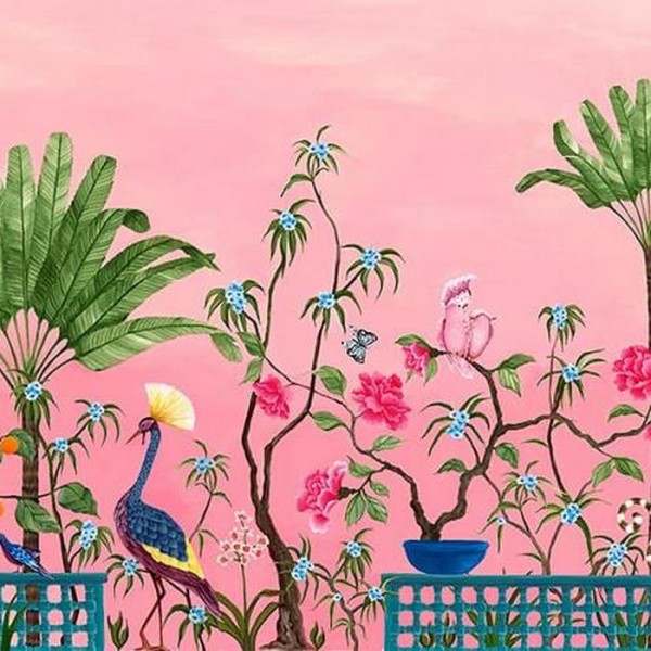 Tapete Mural Neo Tea Garden Pink 8800130 - COORDONNE