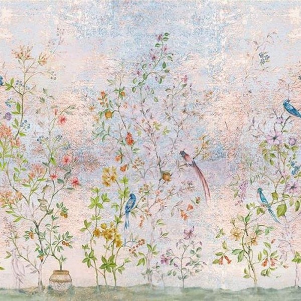 Wallpaper Mural Tea Garden Gold 8800120 - COORDONNE