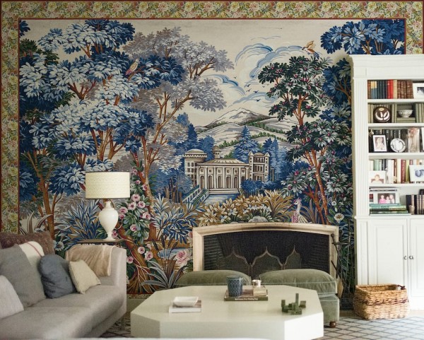 Wallpaper Mural Tapestry blue 8800141 - COORDONNE