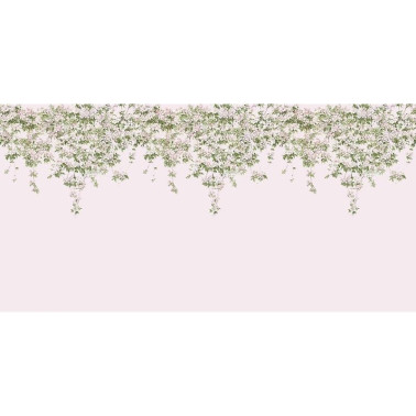 Papel de parede Classic Clematis Mural Wallpaper Pink - SIAN ZENG