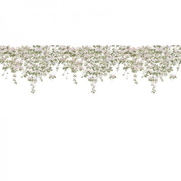 Papier peint Classic Clematis Mural Wallpaper White - SIAN ZENG