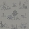 Papel Pintado Magnetic Classic Dino Wallpaper Grey  - SIAN ZENG