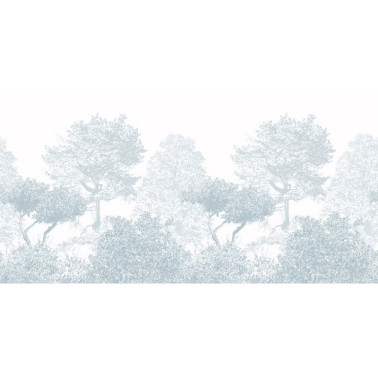 Papel de parede Classic Hua Trees Mural Wallpaper Blue - SIAN ZENG