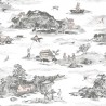 Wallpaper Magnetic Classic Mountains Grey-pink  - SIAN ZENG