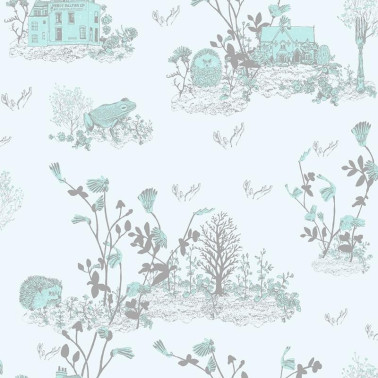 Papel de parede Magnetic Classic Woodlands Blue  - SIAN ZENG