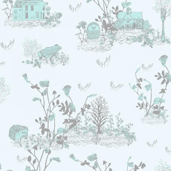 Papel de parede Classic Woodlands Blue - SIAN ZENG