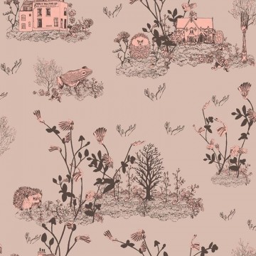 Papel Pintado Magnetic Classic Woodlands Brown-Pink  - SIAN ZENG