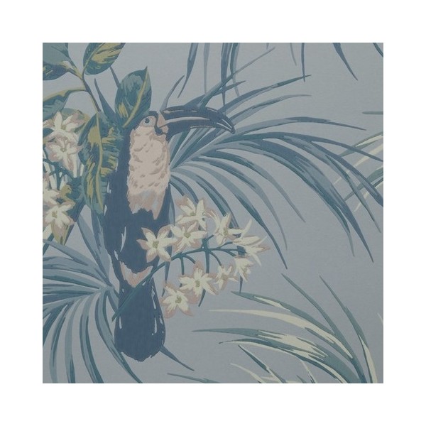 Tapete Le Toucan Pale Blue 1907-135-01 - 1838 WALLCOVERINGS