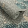 Papel de parede Clarice Emerald 1907-138-02 - 1838 WALLCOVERINGS