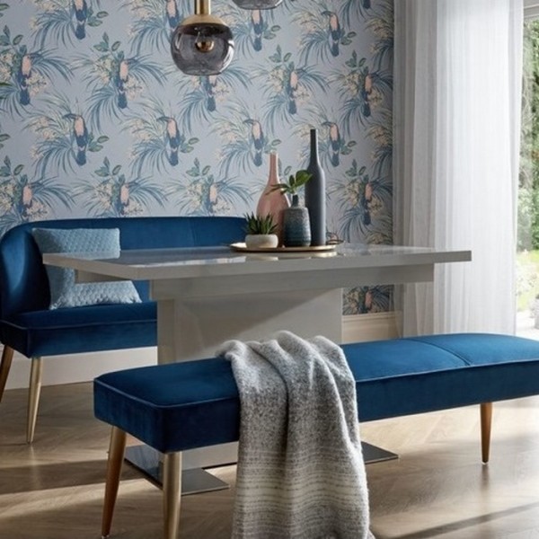 Tapete Le Toucan Pale Blue 1907-135-01 - 1838 WALLCOVERINGS