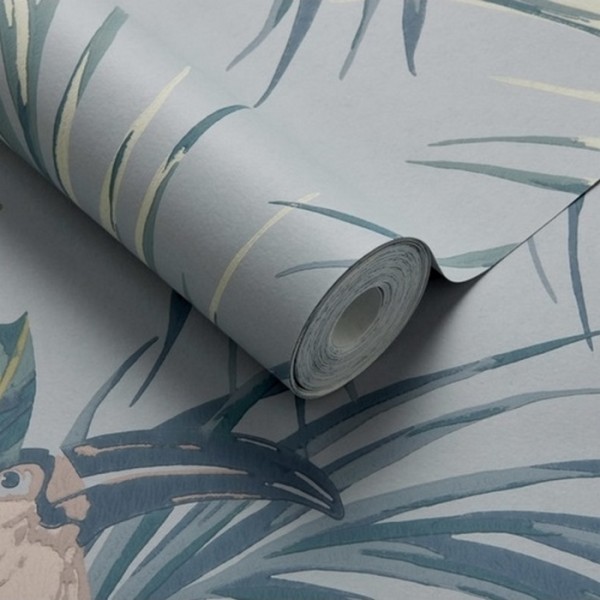 Tapete Le Toucan Pale Blue 1907-135-01 - 1838 WALLCOVERINGS