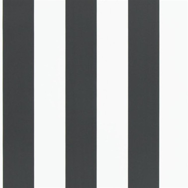 Wallpaper PRL026-09 SPALDING STRIPE - BLACK WHITE - Ralph Lauren Home