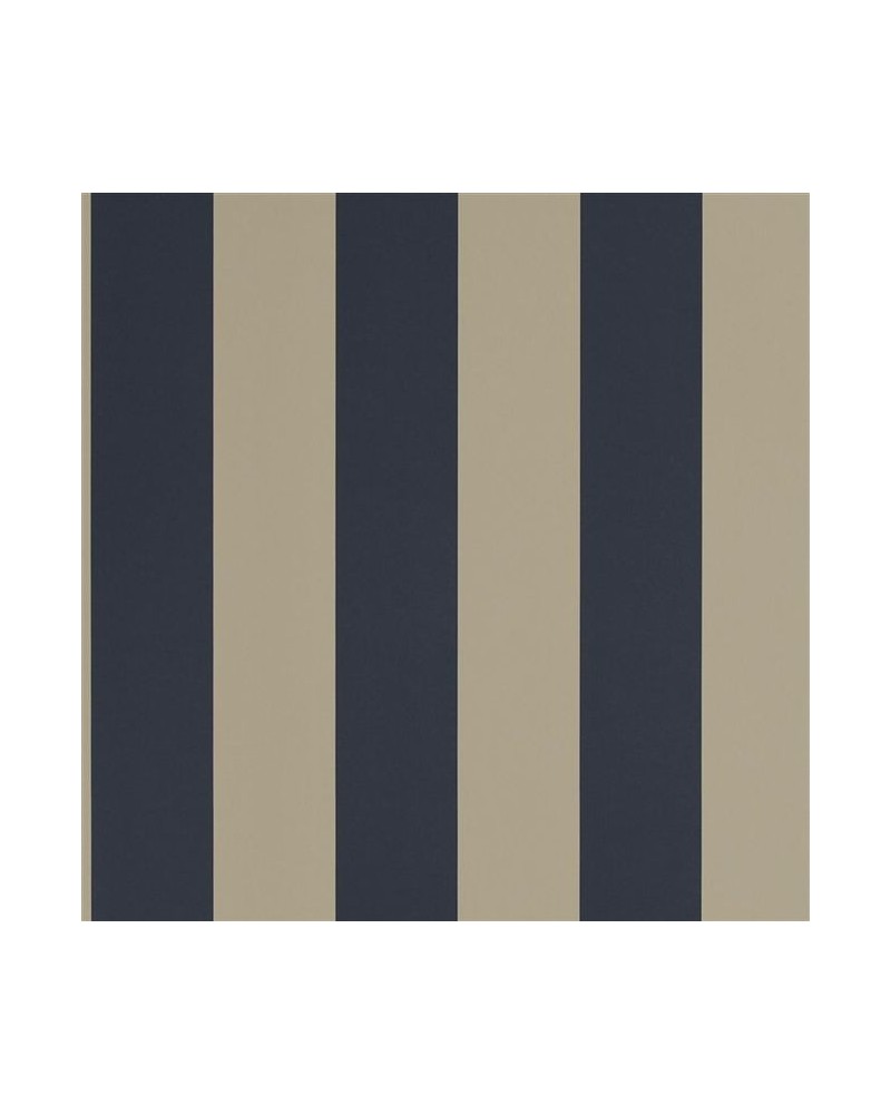 Wallpaper PRL026-13 SPALDING STRIPE - NAVY SAND - Ralph Lauren Home