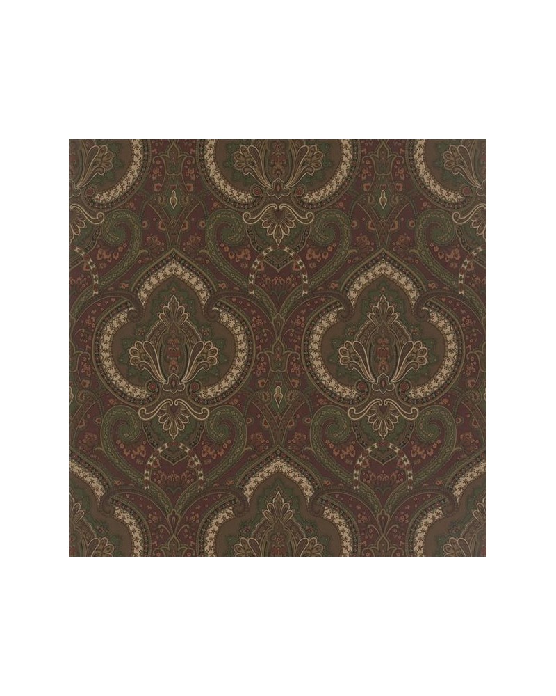 Papel Pintado PRL037-02 CASTLEHEAD PAISLEY - CHESTNUT - Ralph Lauren Home