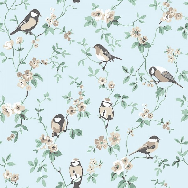 Papel de parede Falsterbo Birds 7681 - BORAS TAPETER