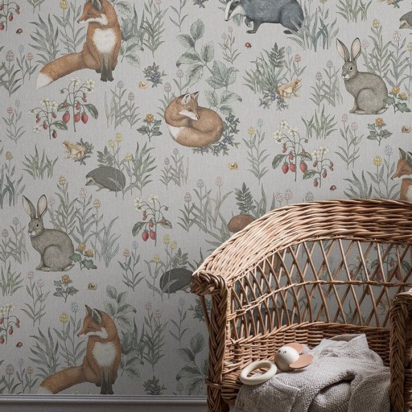 Wallpaper Forest Friends Mural 7480 - BORAS TAPETER