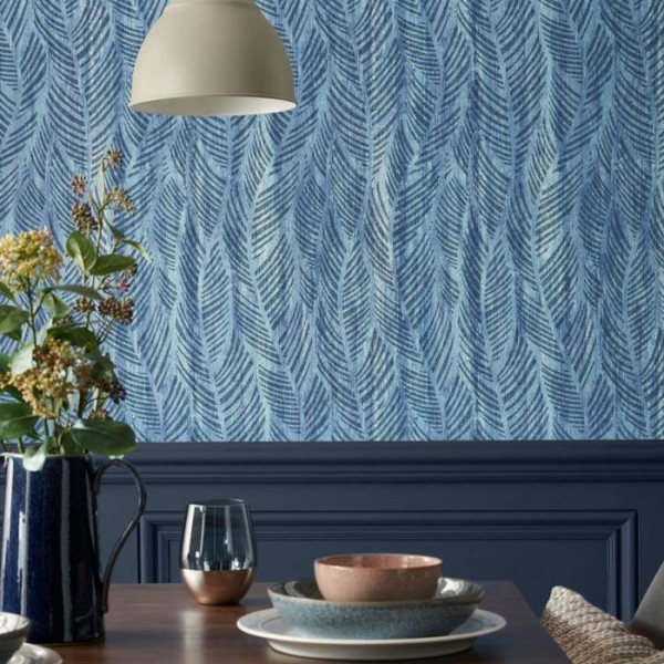 Wallpaper Bramble Blue Dusk 2008-149-01 - 1838 WALLCOVERINGS