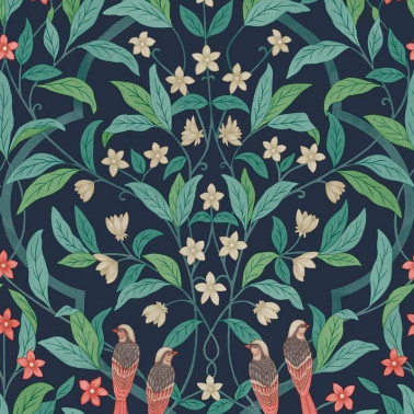 Wallpaper Jasmine & Serin Symphony 117-10030 - COLE and SON