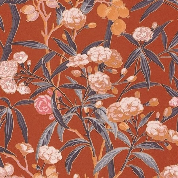 Wallpaper Habana Orange 84333417 - Casadeco