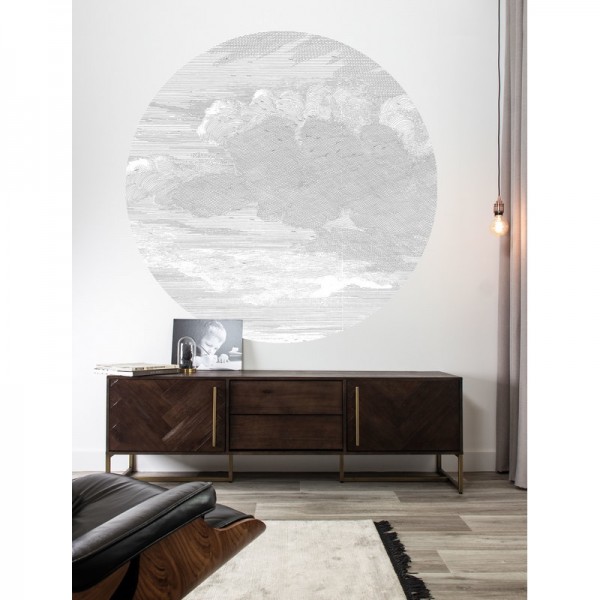 Papier peint CK-057 Wallpaper Circle Engraved Clouds - KEK AMSTERDAM