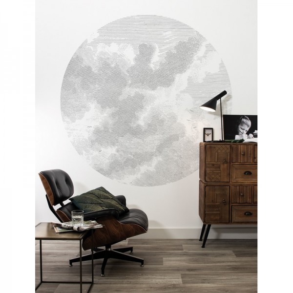 Papier peint CK-058 Wallpaper Circle Engraved Clouds - KEK AMSTERDAM