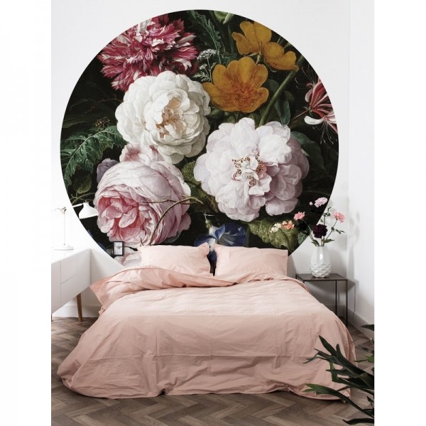 Papier peint BC-012 Wallpaper Circle XL Golden Age Flowers - KEK AMSTERDAM