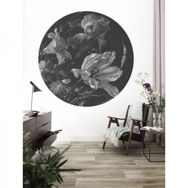 Wallpaper CK-010 Wallpaper Circle Golden Age Flowers - KEK AMSTERDAM