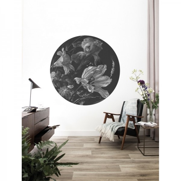 Wallpaper SC-010 Wallpaper Circle Golden Age Flowers - KEK AMSTERDAM