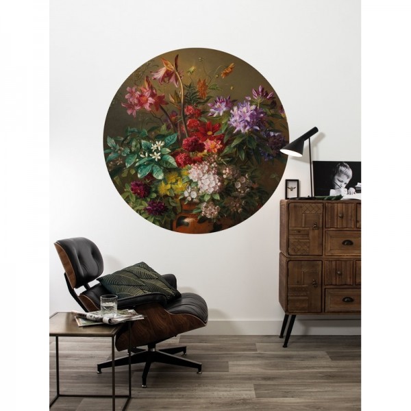 Papel de parede CK-076 Wallpaper Circle Golden Age Flowers - KEK AMSTERDAM