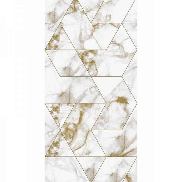 Papier peint WP-576 Wallpaper Marble Mosaic, Gold - KEK AMSTERDAM