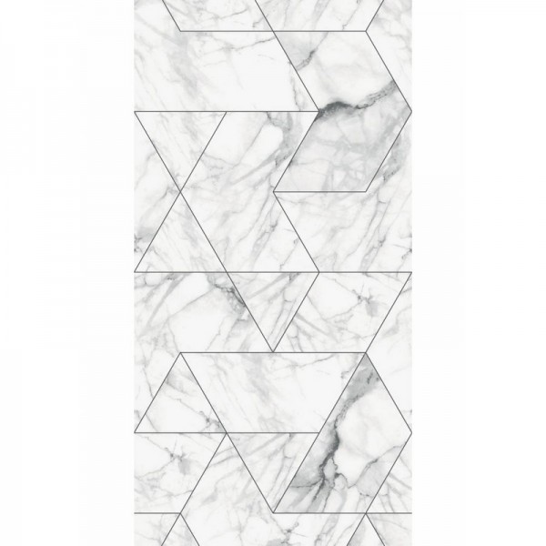 Papel de parede WP-578 Wallpaper Marble Mosaic, White - KEK AMSTERDAM