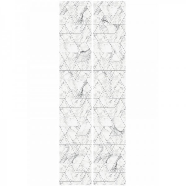 Papel de parede WP-578 Wallpaper Marble Mosaic, White - KEK AMSTERDAM