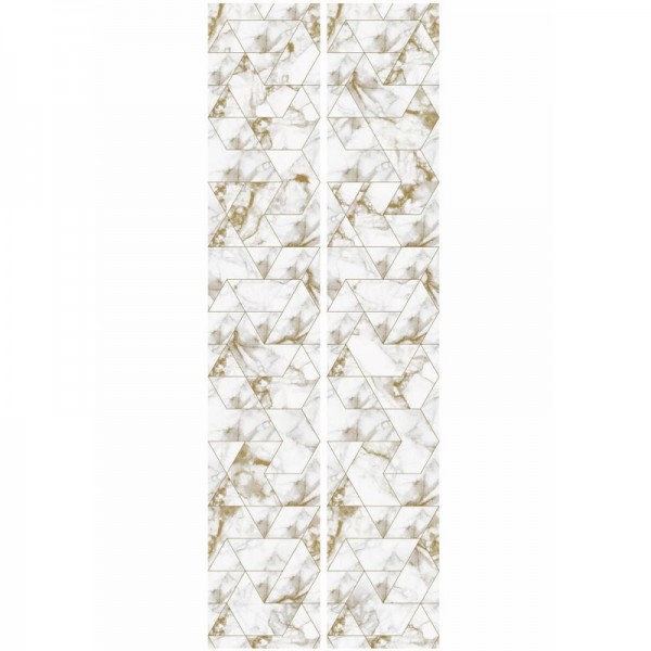 Papel de parede WP-576 Wallpaper Marble Mosaic, Gold - KEK AMSTERDAM